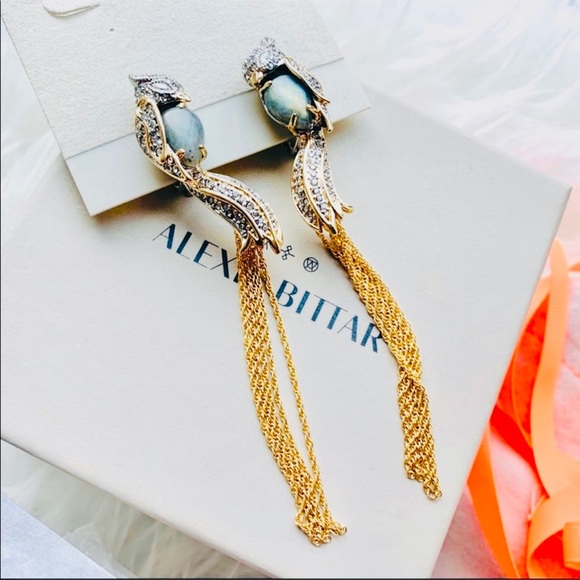 Alexis Bittar Jewelry - NIB RETIRED Alexis Bittar Love Bird Crystal Tassle Earring